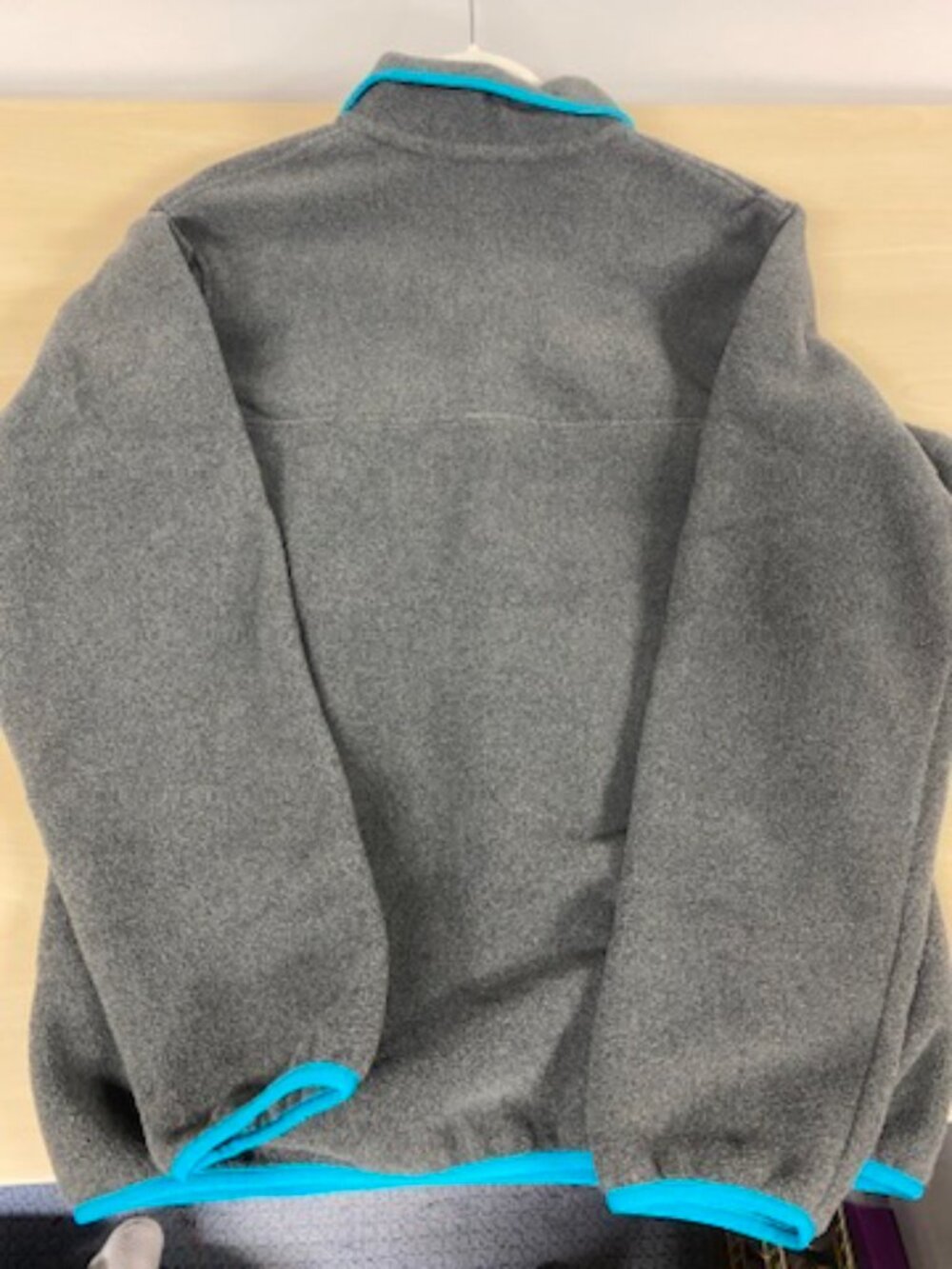 Patagonia Synchilla Snap-T Fleece Pullover Gray Turquoise Large - Picture 4 of 4